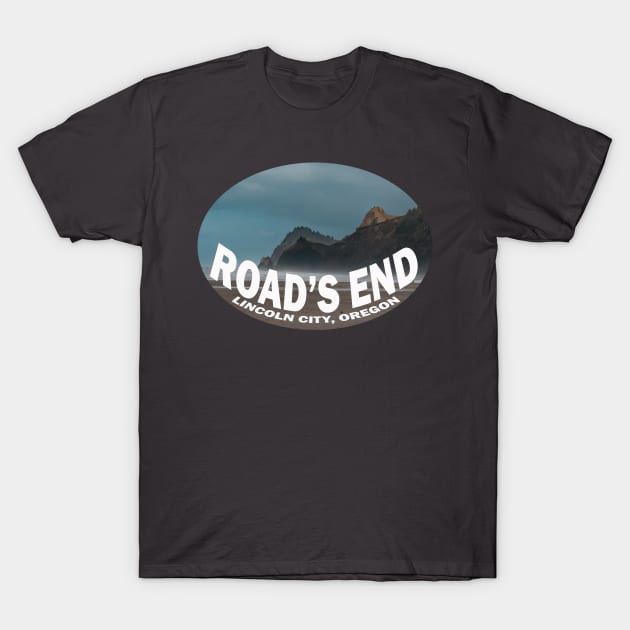 Road's End Lincoln City Oregon T-Shirt by stermitkermit